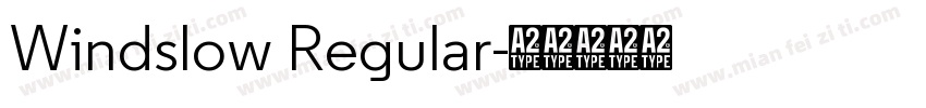 Windslow Regular字体转换